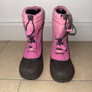 The North Face Pink and Black Girls' Boots